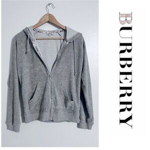 Burberry Rare Vintage Jogger Zip Hooded Sweatshirt